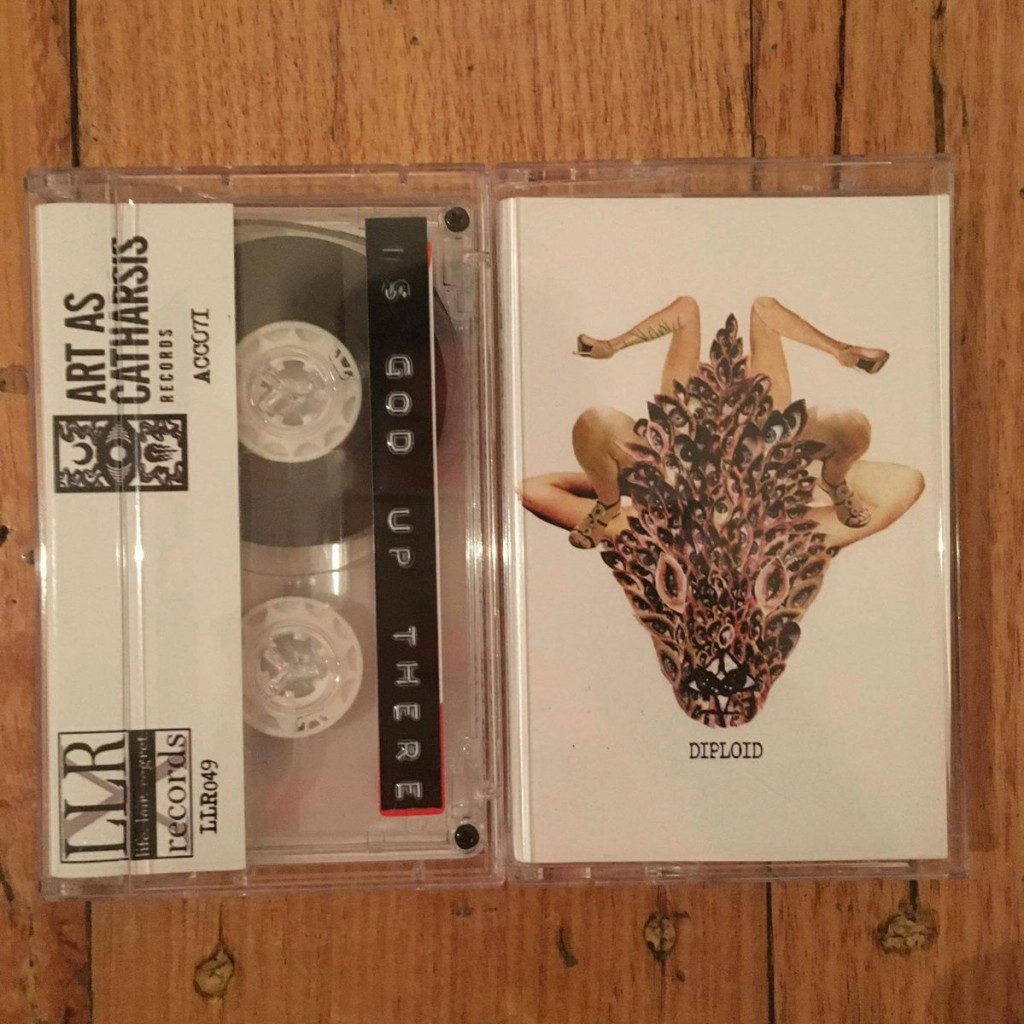 Diploid - "Is God Up There?" cassettes produced by Life.Liar.Regret Records
